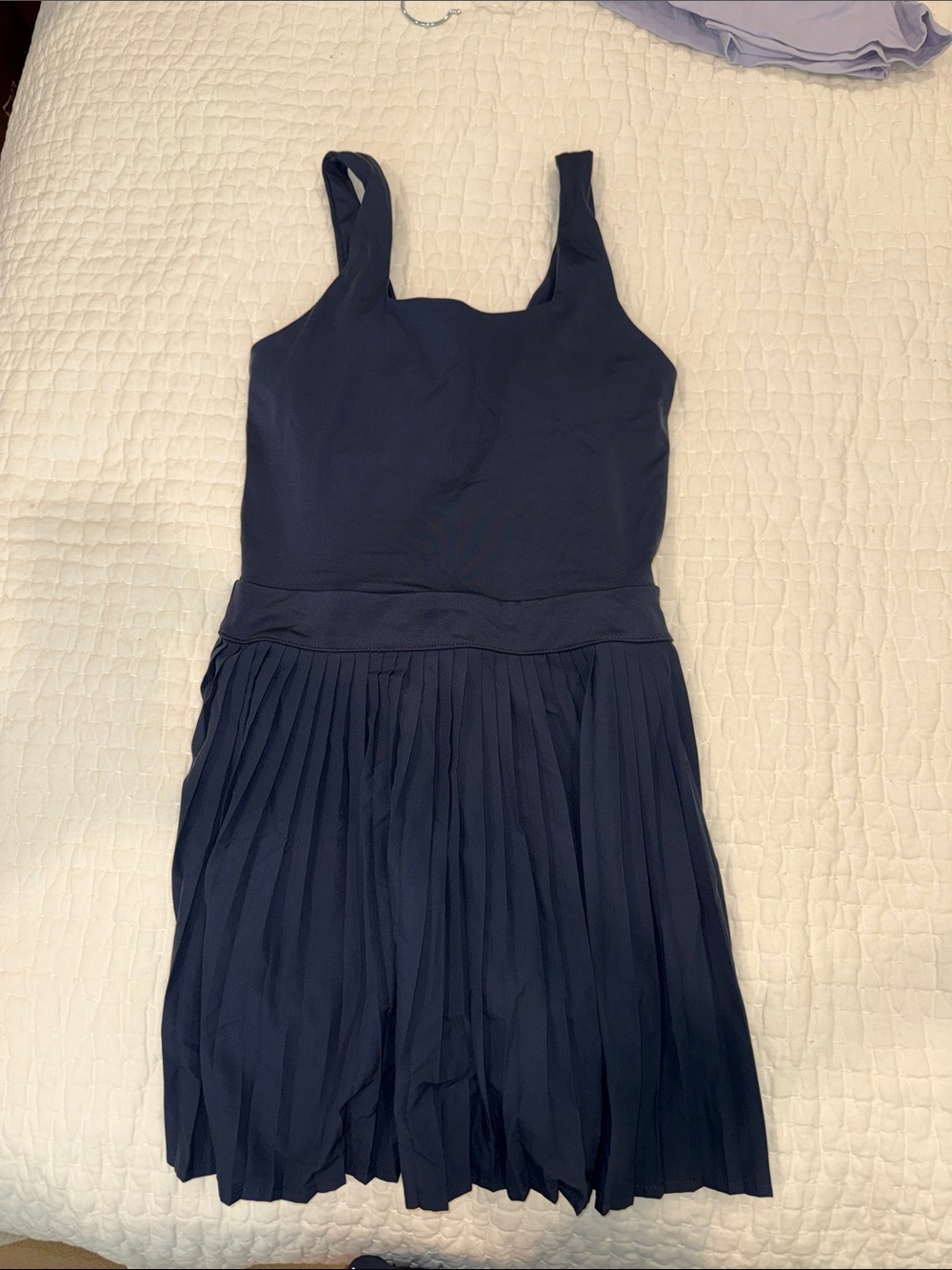 all in motion Navy Pleated workout dress
